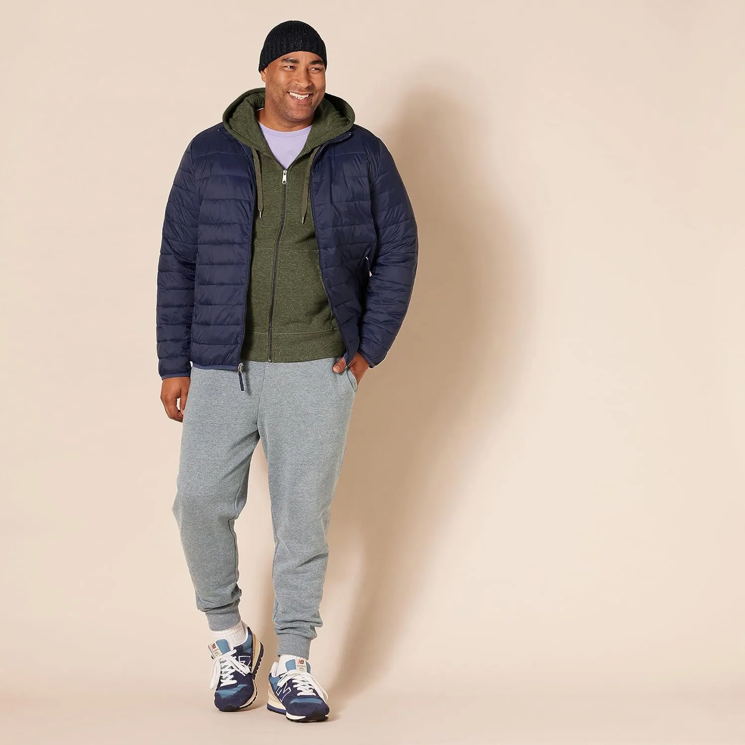 Amazon Essentials Men's Full-Zip Fleece Hoodie (Available in Big & Tall)