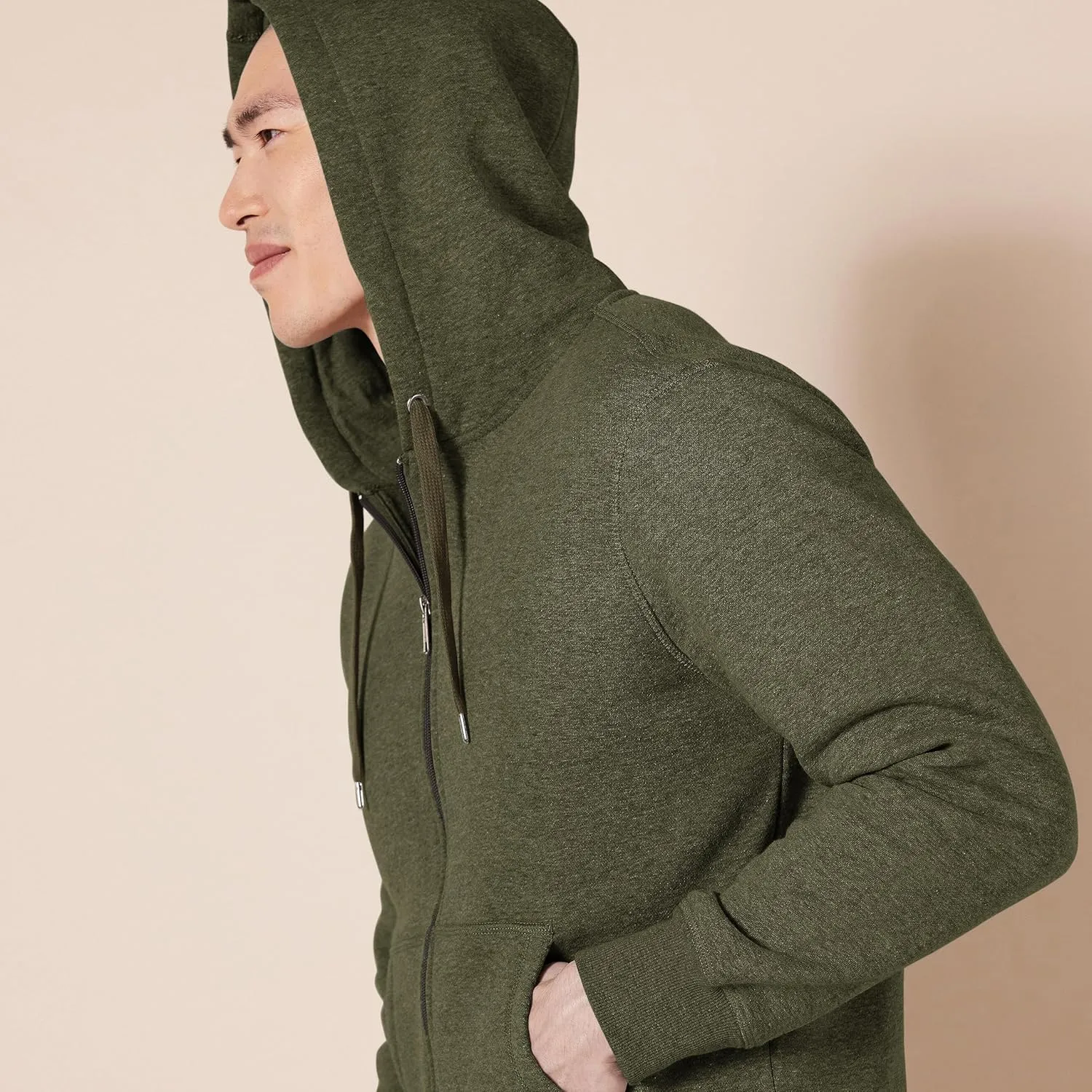 Amazon Essentials Men's Full-Zip Fleece Hoodie (Available in Big & Tall)
