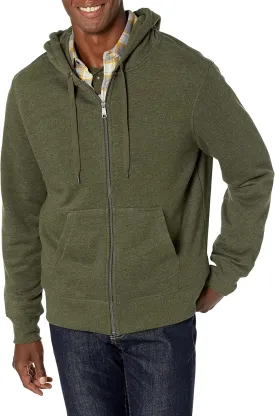 Amazon Essentials Men's Full-Zip Fleece Hoodie (Available in Big & Tall)