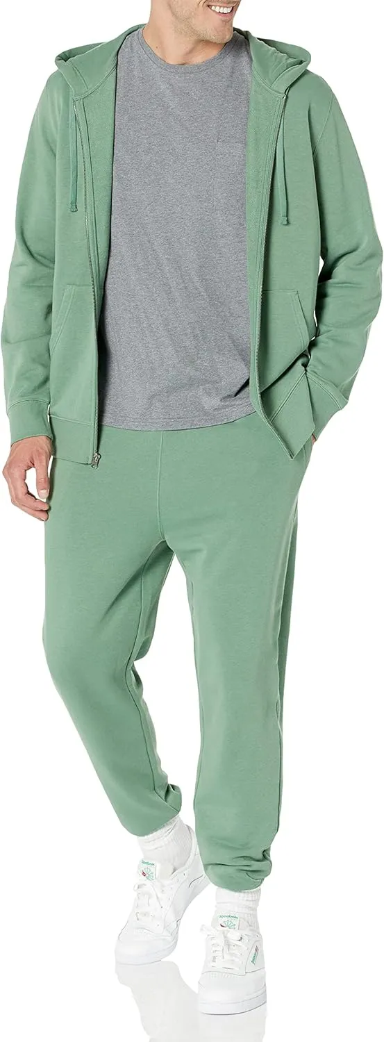 Amazon Essentials Men's Long-Sleeve French Terry Full-Zip Hoodie (Available in Big & Tall)