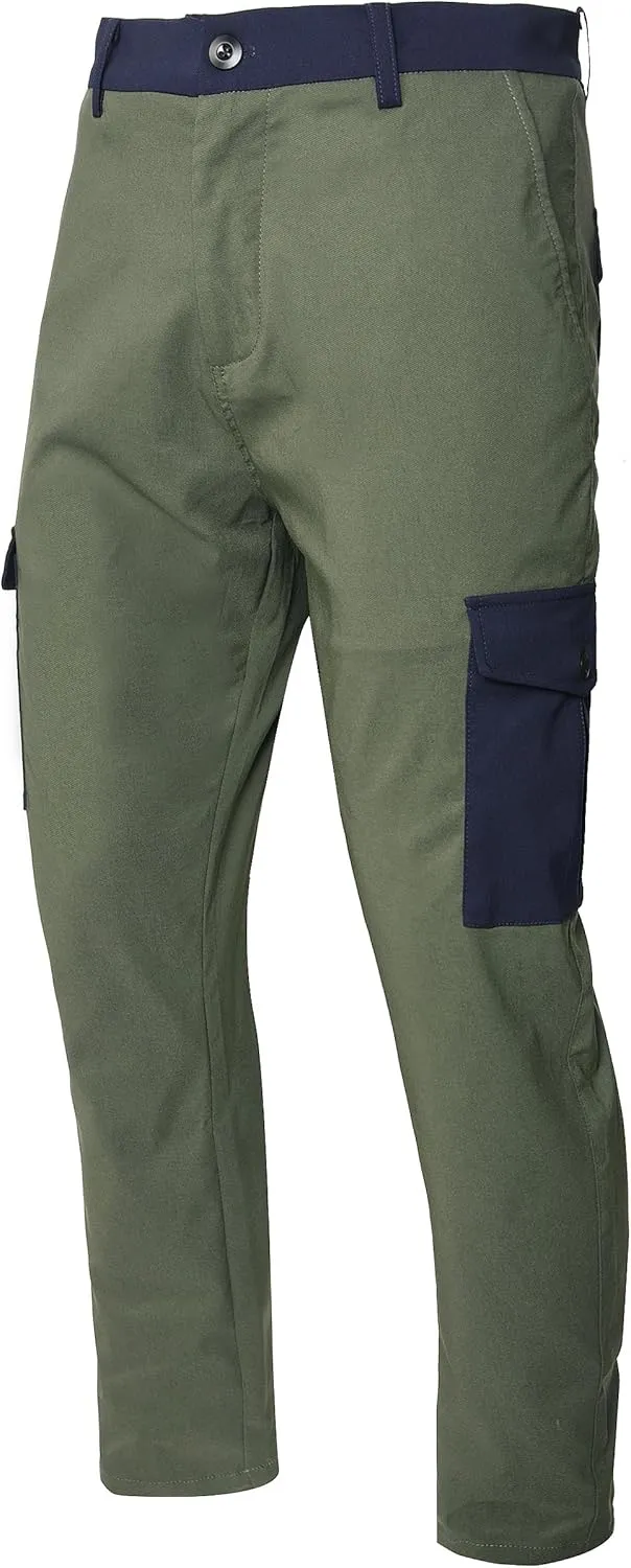 JE&NS Cargo Pants for Men, Stretch Relaxed Fit Mens Casual Pants or Work Pants for Men