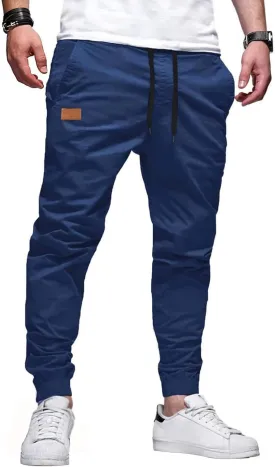 Men's Casual Joggers Pants Chino Hiking Outdoor Pants Cotton Sweatpants Pants for Running