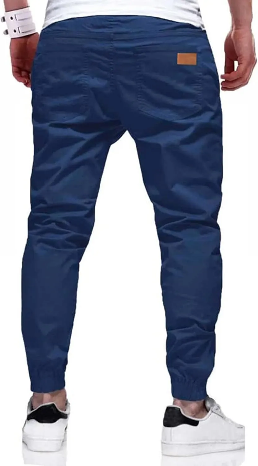 Men's Casual Joggers Pants Chino Hiking Outdoor Pants Cotton Sweatpants Pants for Running