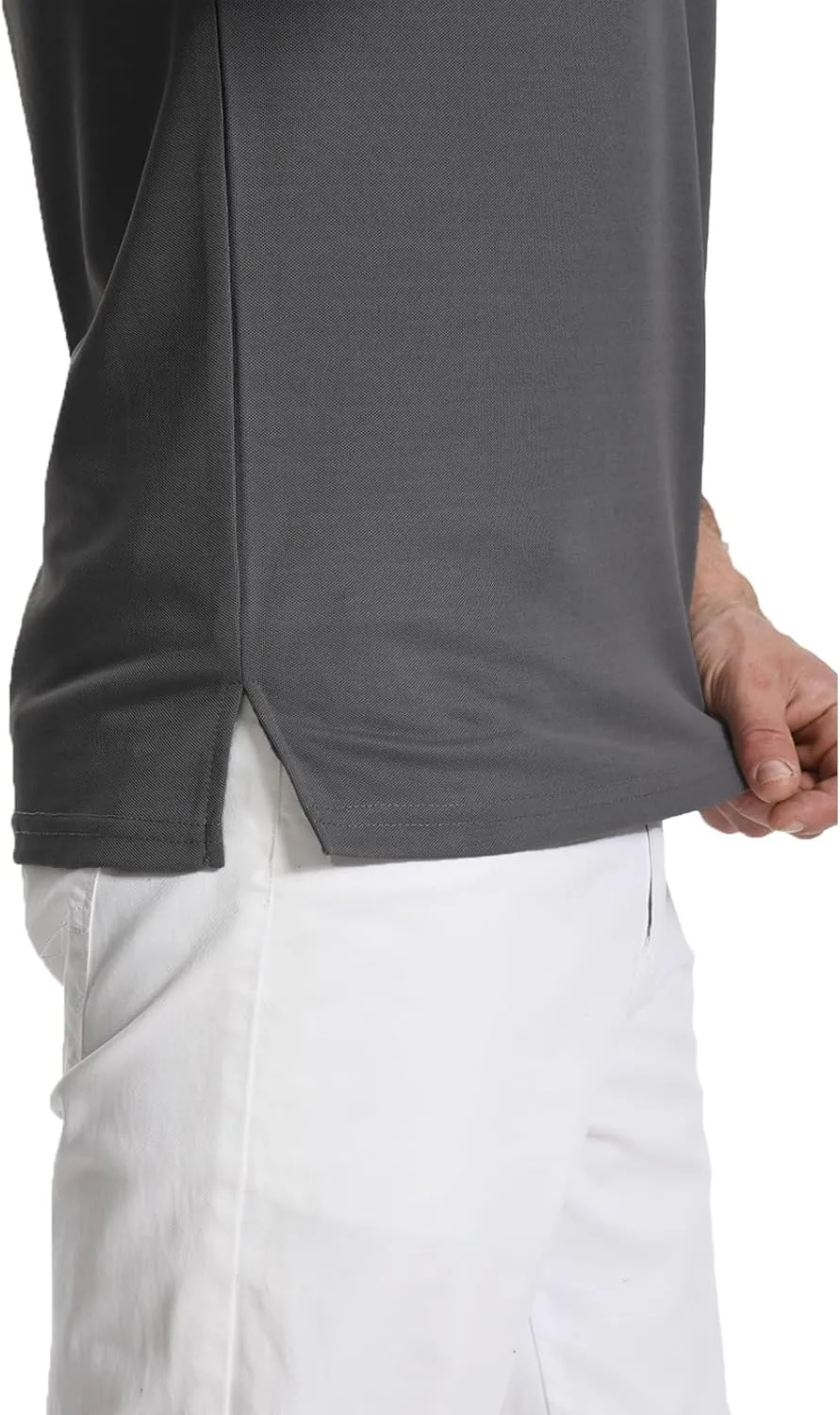 Men's Polo Shirt Short Sleeve Quick Dry American Flag Print Graphic Split Color Golf Shirt for Sport