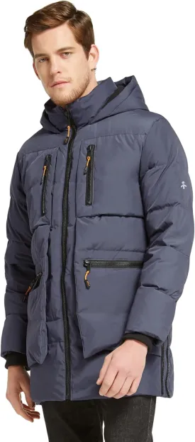 Orolay Men's Thickened Down Jacket Hooded Winter Puffer Jacket with 6 Pockets