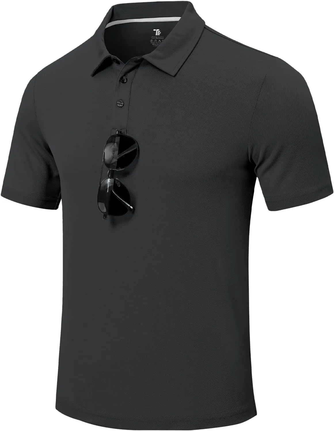 Rdruko Men's Golf Polo Shirt Short Sleeve Moisture Wicking Shirts Collared Outdoor UPF 50  Pique Jersey Shirts