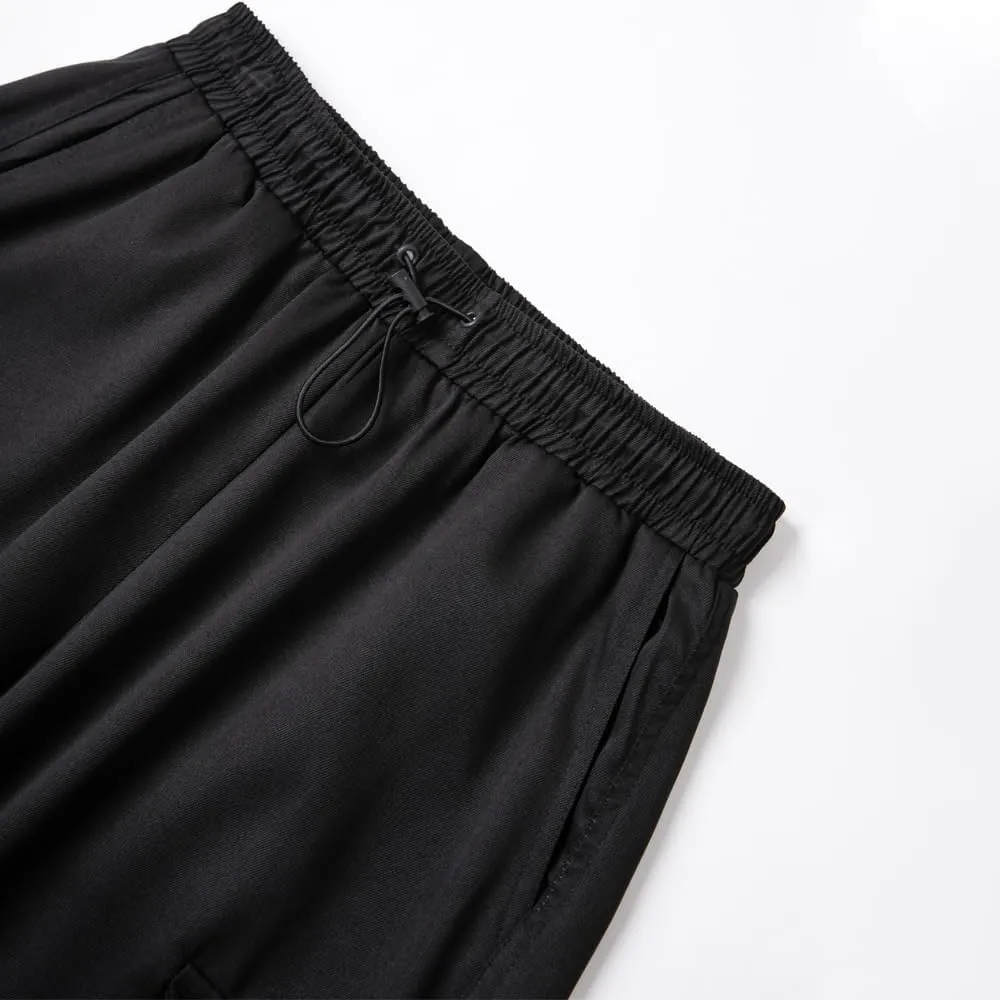 WZIKAI Men's Baggy Cargo Pants Casual Parachute Cargo Pants Loose Fit Hip Hop Harem Pants with Pockets